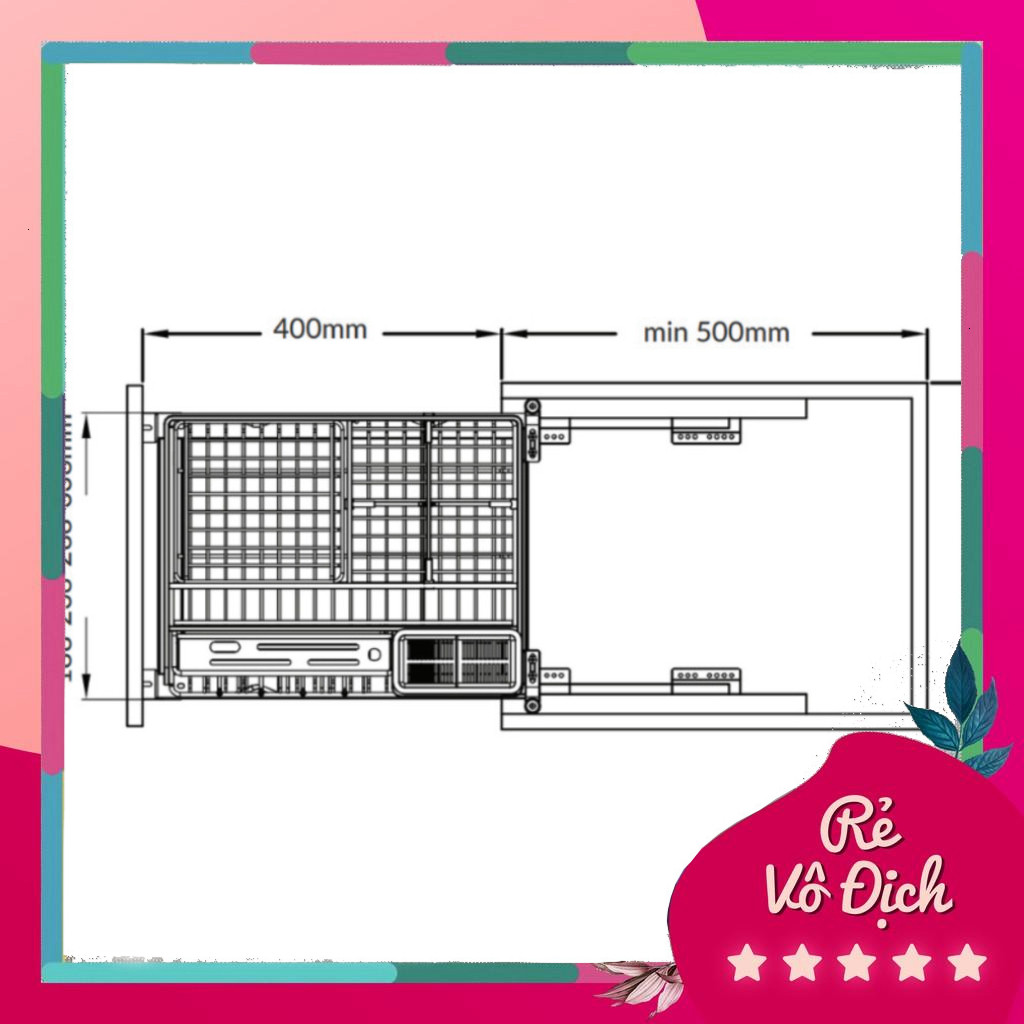 Giá dao thớt gia vị nan dẹt Inox SUS304 GRANDX XK.25S / XK.30S / XK.35S / XK.40S – PEB