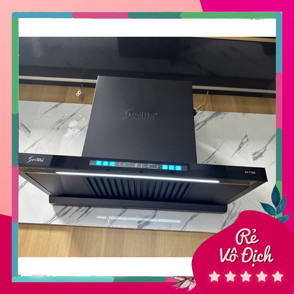 Máy hút mùi Sevilla SV-T350 - Công suất hút 1200m3/h, Cảm ứng vẫy tay, BH 3 năm, Đổi mới trong 30 ng