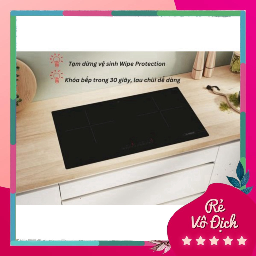 Bếp từ Bosch PMI82566VN, Serie 4 kích thước 78 cm