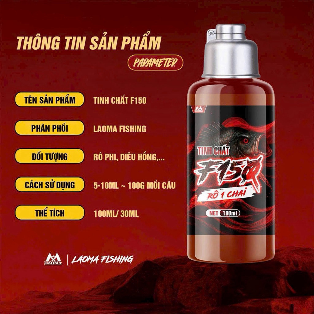 HƯƠNG LIỆU F150 – RÔ 1 CHAI chuyên rô phi okuhygfv kmnbhyy
