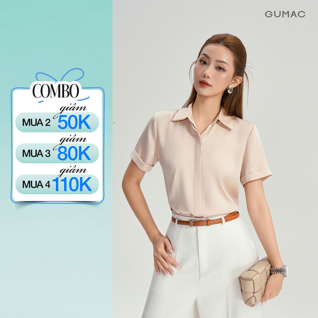 [ GUMAC XÓT SIZE ] Áo Sơ Mi Nữ GUMAC - Công Sở Form Chất Cao Cấp LAF0