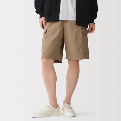 [26AW] MUJJI Quần Short Cargo Nam Vải Ripstop