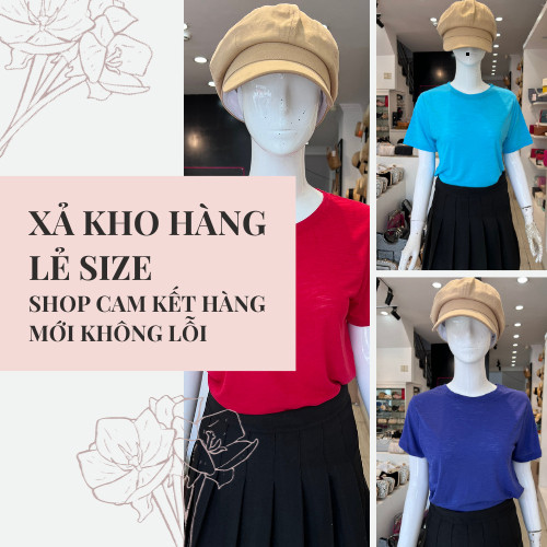 XẢ KHO COMBO 3 ÁO 99K  Áo thun cotton mỏng nhẹ nữ siêu thấm hút ANHSTORE chất thun cotton siêu mỏng 