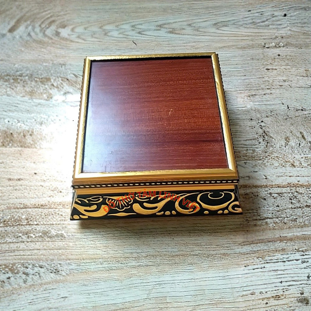 Đế Gỗ Kê Tượng Phật, Đôn Gỗ Vuông , Đế Kê Tượng Quan Âm, Thần Tài, Vật Phẩm Phong Thủy