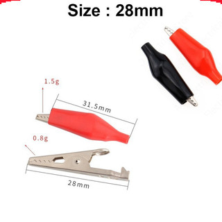 Kẹp Cá Sấu Đỏ Đen 5A 5 Cặp - Dùng Kẹp Thiết Bị, Dẫn Điện Tay Cầm, Bọc Nhựa Cách Điện