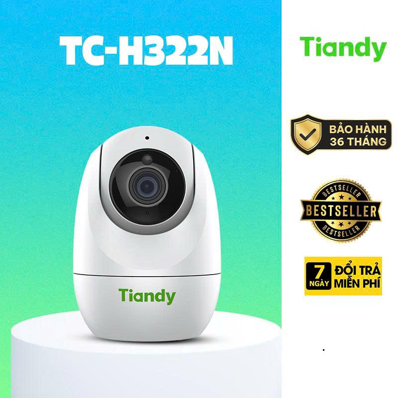 Camera WF TIANDY H322N 2MP/TC-H332N 3MP/TC-H342N 4MP Chính Hãng - Xoay 360 Độ, Đàm Thoại 2 Chiều,The