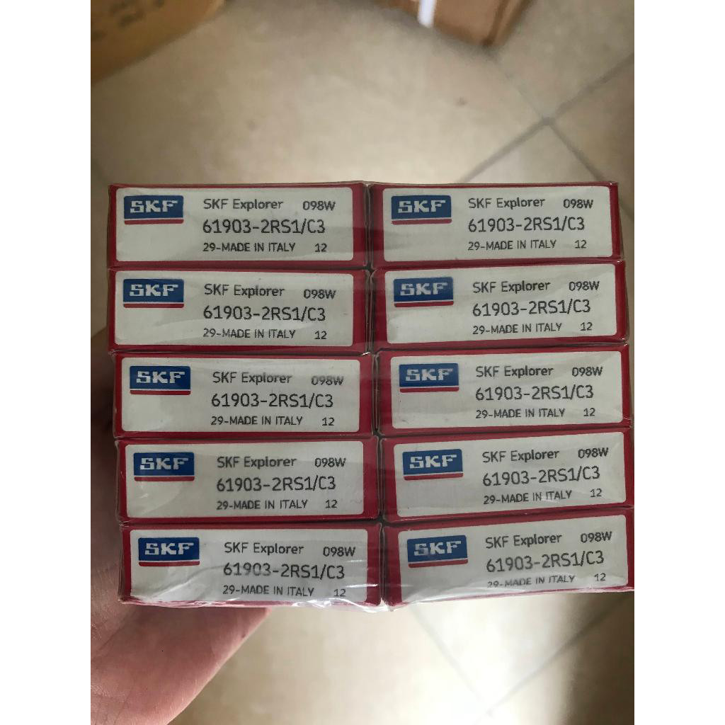 Vòng bi·(bạc đạn) 61900 - 61901 - 61902 - 61903 - 61904 - 61905 - 61906 SKF NẮP NHỰA - Chất lượng ca