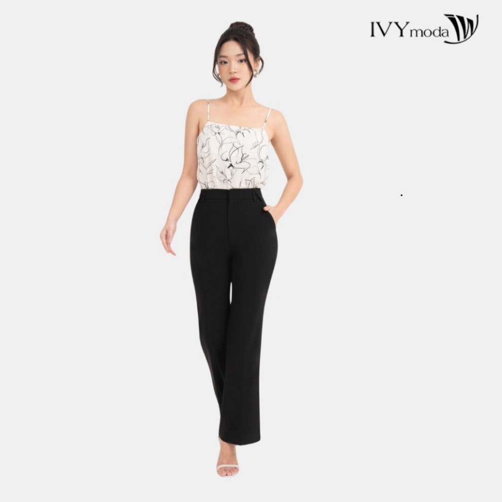 [ IVY MODA XẢ XÓT SIZE ] Quần dài Tuysi ống xuông nữ IVY moda MS 22M8825