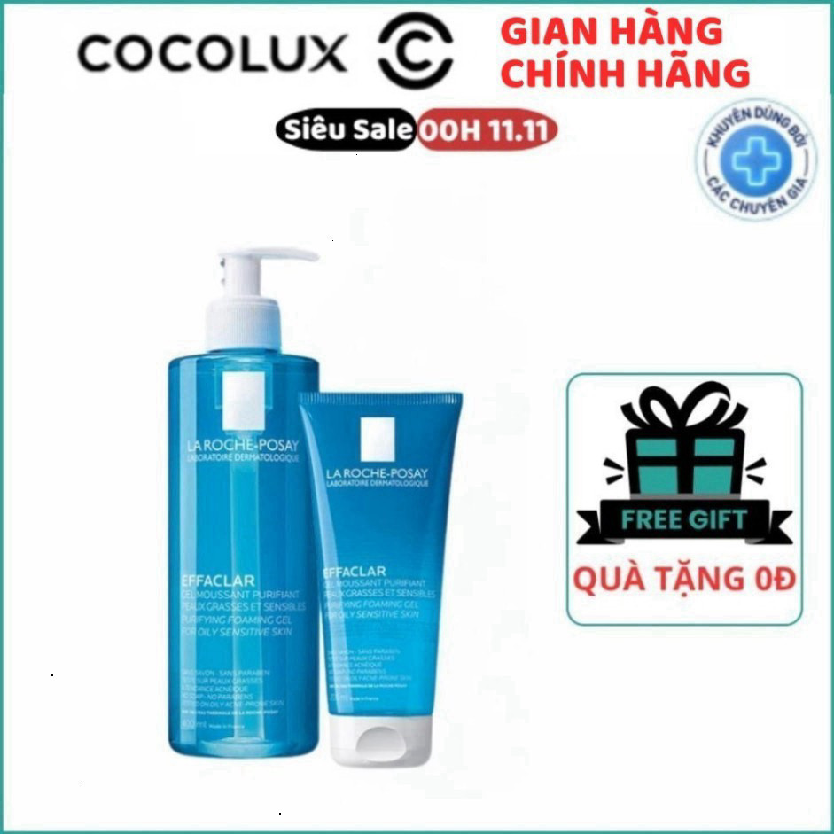 [ CHUẨN AUTH ] Sữa Rửa Mặt Tạo Bọt La Roche Posay Effaclar Foarming Gel cho da dầu nhạy cảm Watsons 
