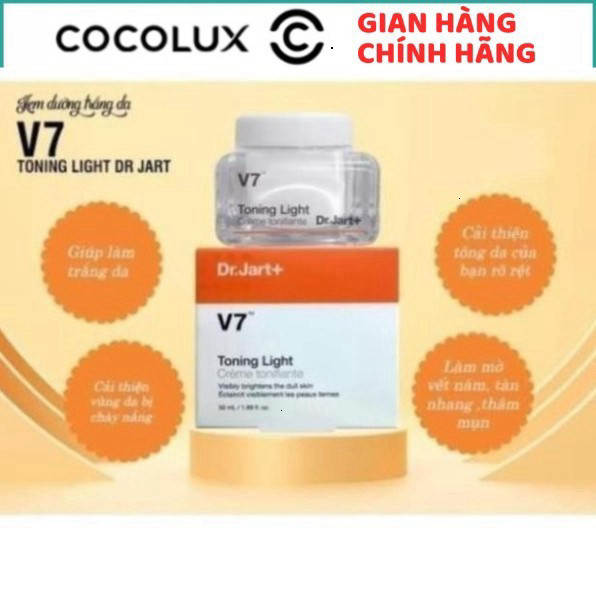 [ TEM PHỤ CTY ] Kem dưỡng trắng da V7 Toning Light Dr.Jart+ Hàn Quốc Watsons Official