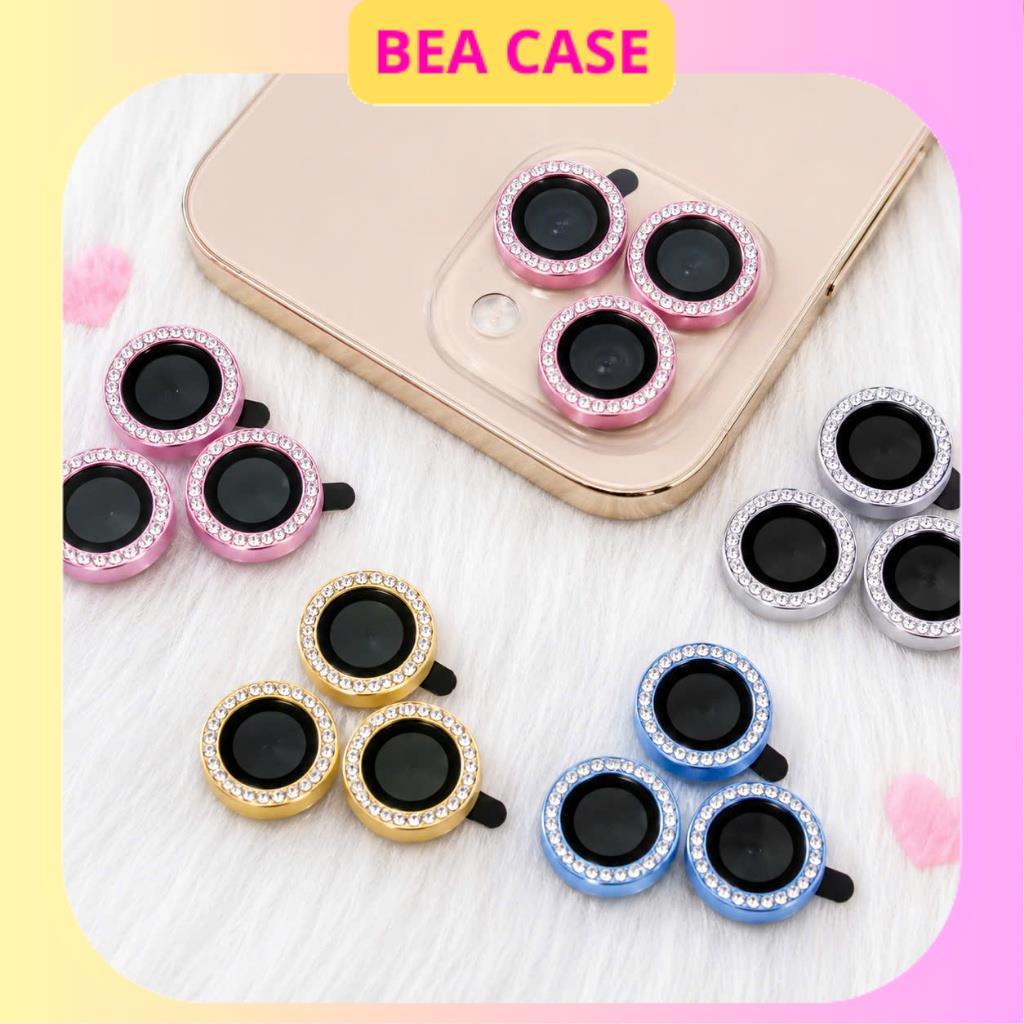 [Đính Đá] Mắt bảo vệ camera Đính Đá kèm hộp 16/pro/plus/promax BEA CASE