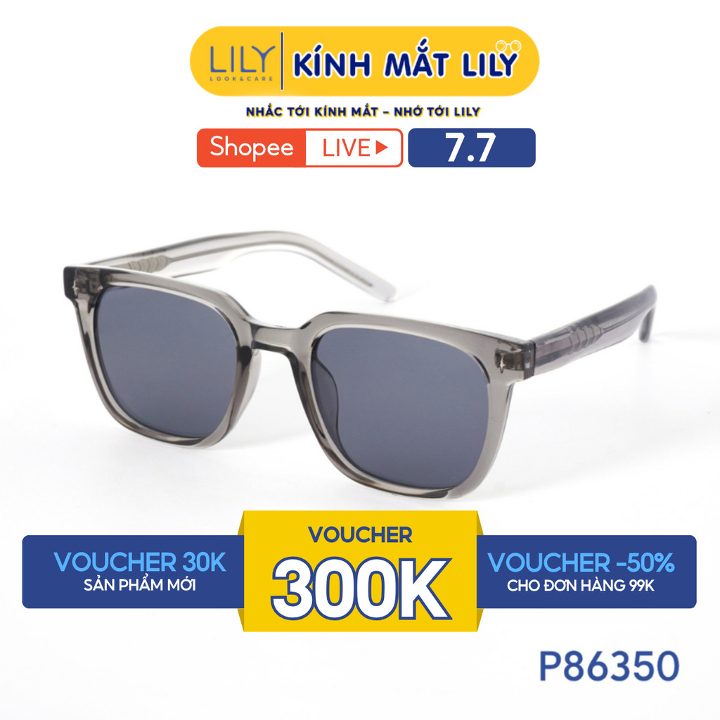 Gọng kính râm phân cực LILYEYEWEAR chất liệu nhựa cao cấp chắc chắn kiểu dáng hiện đại màu sắc thời 