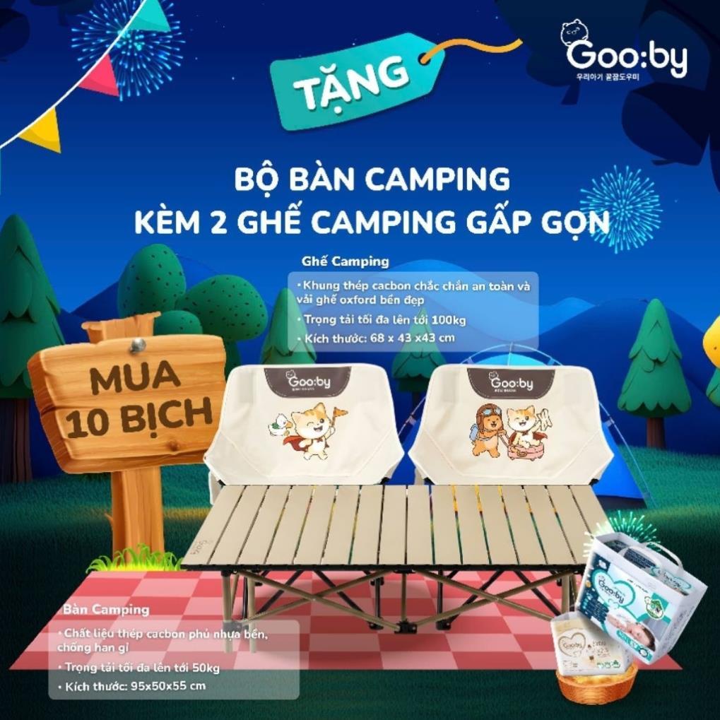 Bộ bàn Camping kèm 2 ghế gấp gọn Camping Gooby