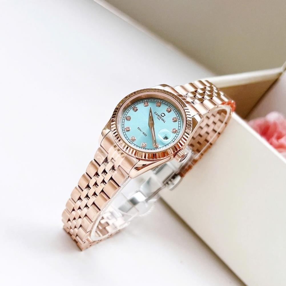 Đồng hồ Nữ Carnival 8131L Dây thép kính sapphire Bảo hành 5 năm Hyma Watch