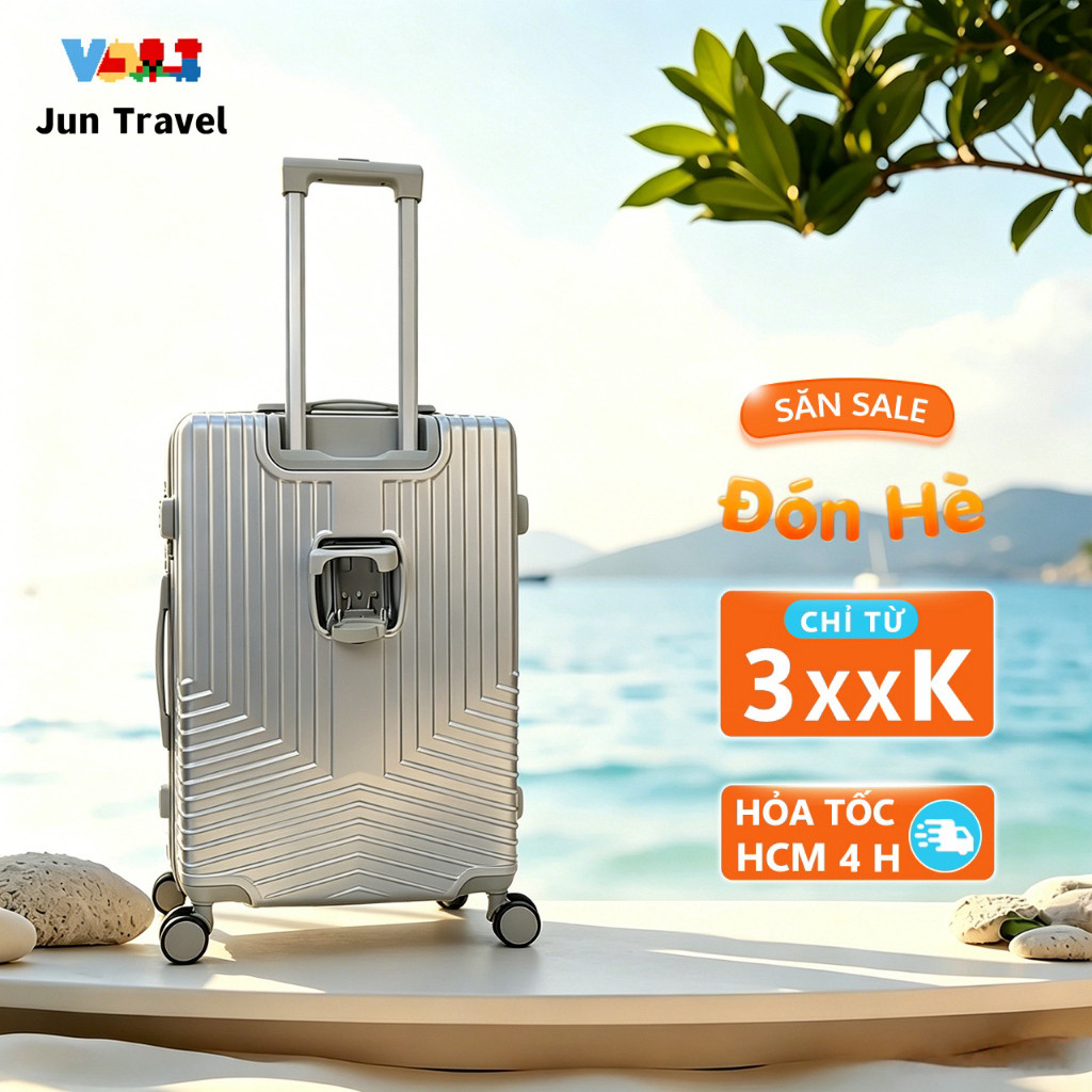 Rẻ  Vali du lịch, Vali đơn giản mới, vali xách tay, bền chắc và chống mài mòn, vali 20-24 inch B-2