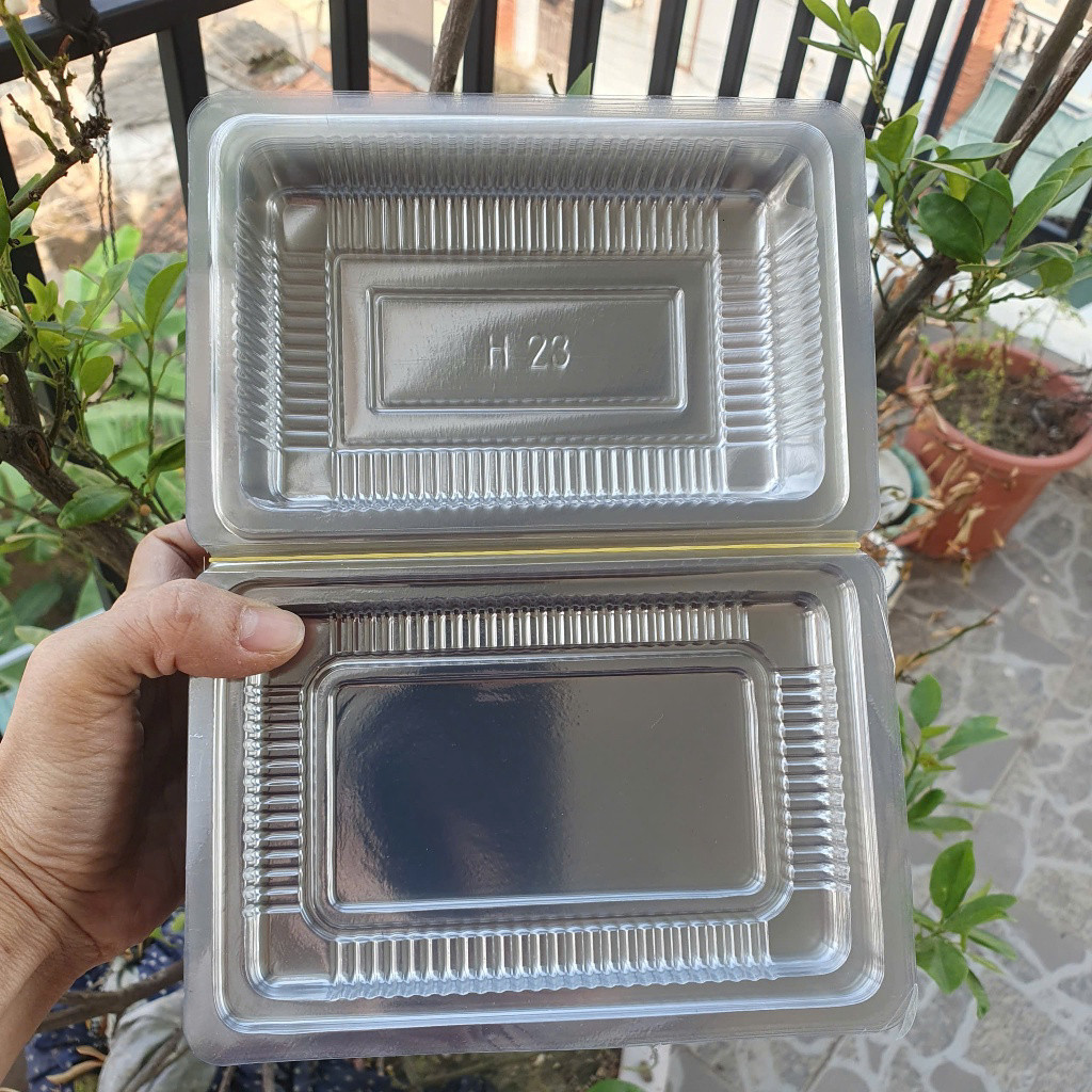 Set 100 Hộp nhựa trong suốt H23 - Đựng 200-300G