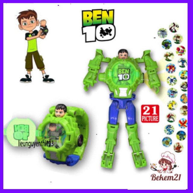 Đồng hồ trẻ em Ben 10 Omnitrix 3D, quà sinh nhật đồ chơi siêu anh hùng cho bé yêu