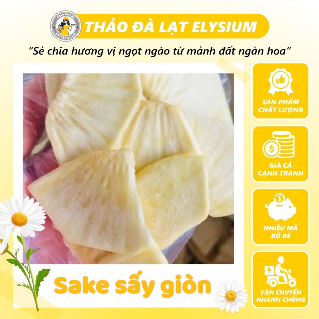(ĂN CHAY LÔI CUỐN) SAKE SẤY GIÒN BÉO, BÙI, GIÒN RỤM, NGON THƠM TỰ NHIÊN - THẢO ĐÀ LẠT ELYSIUM