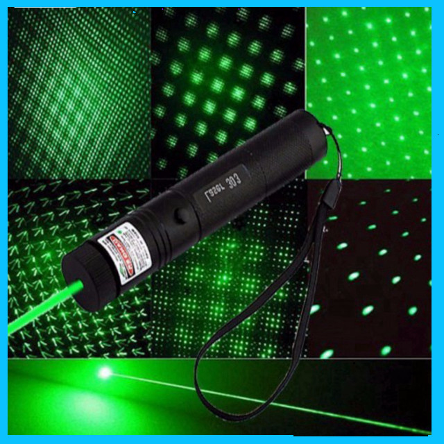 Đèn Laser Siêu Mạnh-Đèn Laze 303 Tia Sáng Xanh - Đỏ