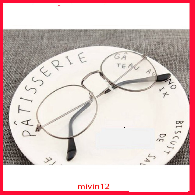 Kính Ngố Nobita Gọng Bạc Thời Trang thày bói mù kính nobita tròn