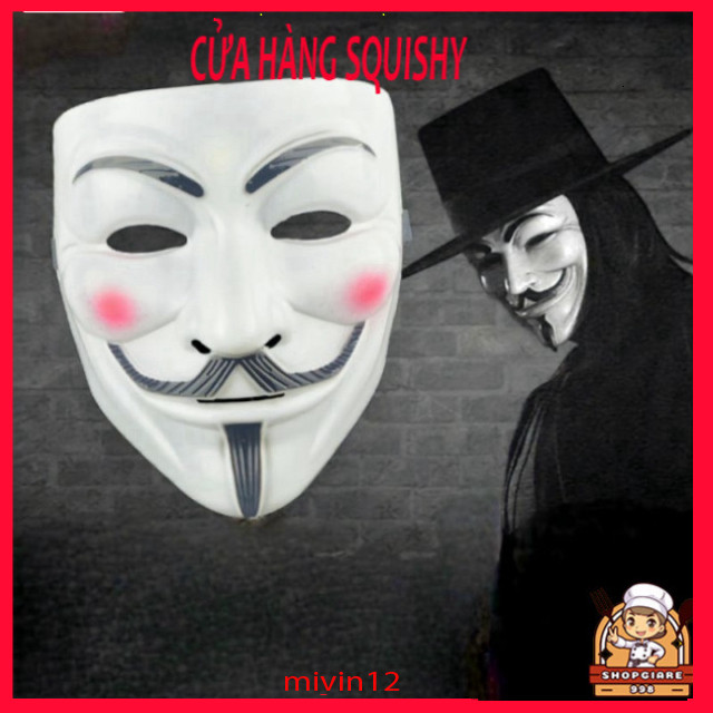 Mặt nạ hóa trang, mặt nạ Hacker, đồ giải trí Mặt nạ Hacker anonymous siêu ngầu, phương tiện cosplay 