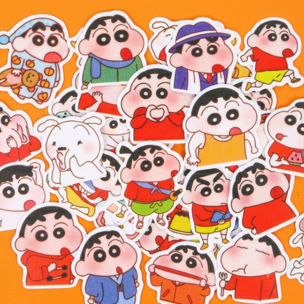 [Sticker]Bộ 40 Sticker Shin-chan Dễ Thương - Dán Trang Trí Sổ Tay Diy, Nhãn Dán Sticker Shin