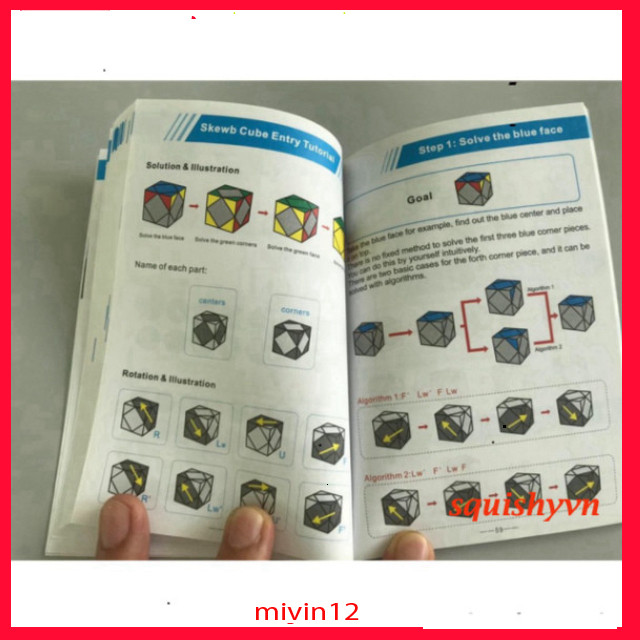 Sách hướng dẫn giải Rubik 2x2 đến Megaminx, Pyraminx cho người mới bắt đầu