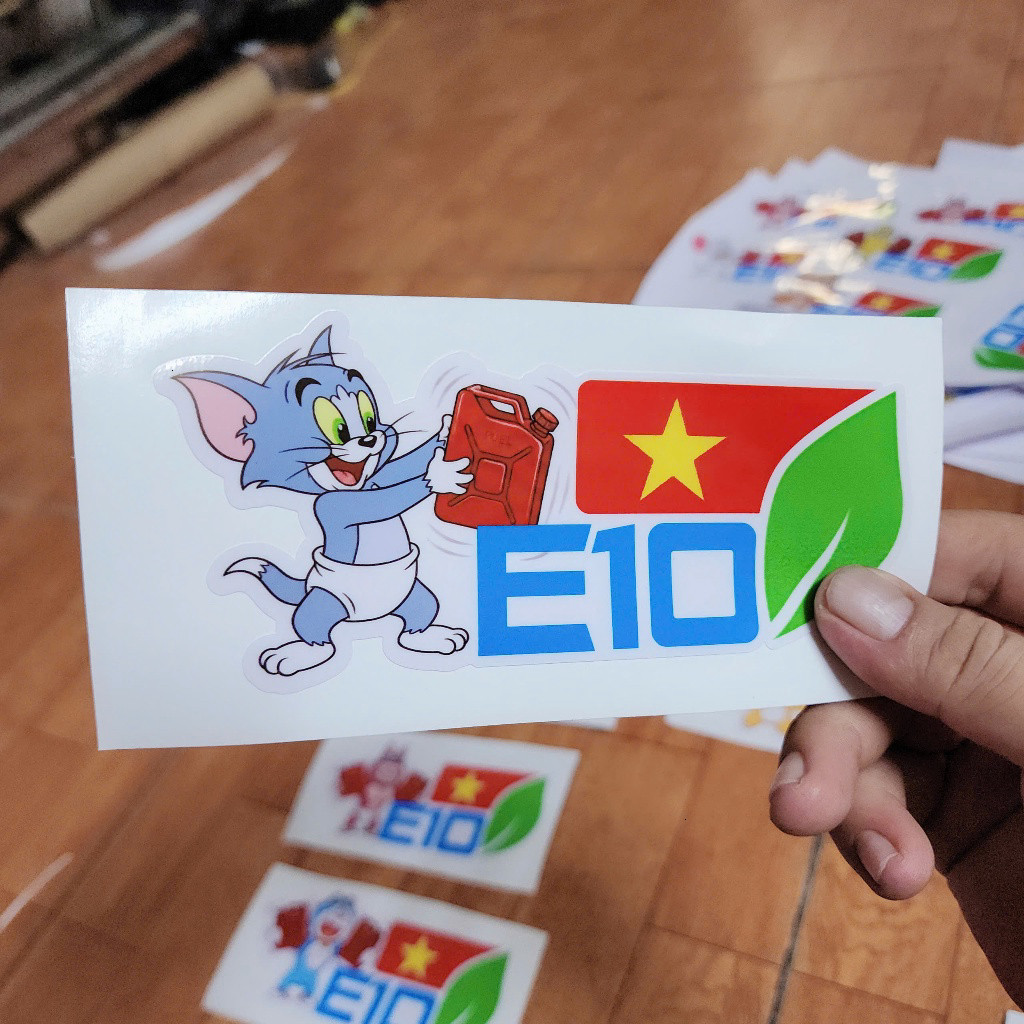 TEM DÁN NẮP BÌNH XĂNG E10