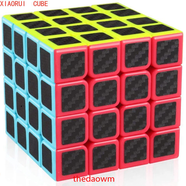 Khối Rubik 4x4 Carbon Vân Sợi Carbon, Họa Tiết Cao Cấp