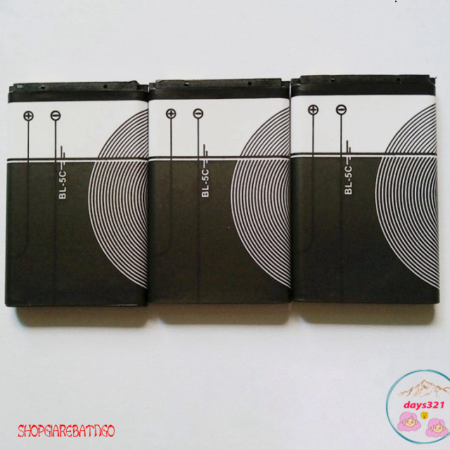 Pin Nokia BL-5C dung lượng cao cho 1202, 1280, 2255, 1110, Asha 205, C2-00, 6630, 6681, 2700c, 6030,