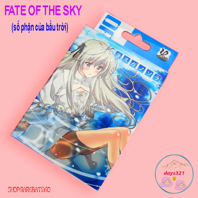 Bộ bài tây anime manga Fate of the Sky Dome Kasuga Yeyou, 54 lá hình khác nhau