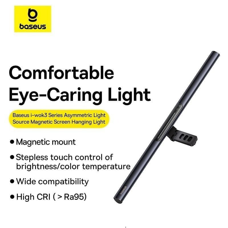 HOT - Đèn để màn hình máy tính Baseus i-wok 3 Series Nguồn sáng không đối xứng Từ tính