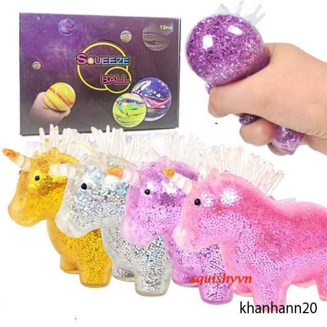 Đồ Chơi Chuột Hamster Squisy Xanh Nhấp Nháp Bóng Kẹ Sóc Caro