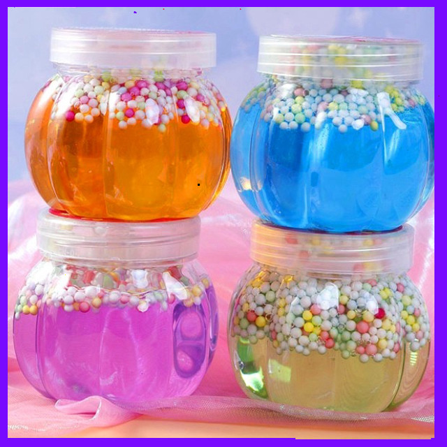 Đồ chơi Slime Slam dạng hộp Gudetama Mochi Bí Ngô Xốp Cao Cấp