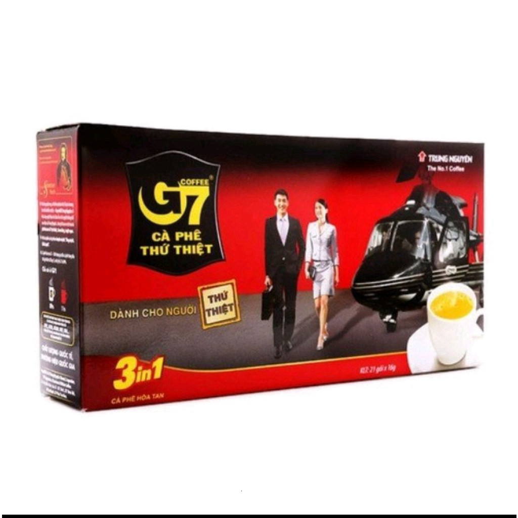 (Bán buôn) Thùng 24 hộp Cà Phê G7 ( Hộp 21 gói x 16g).