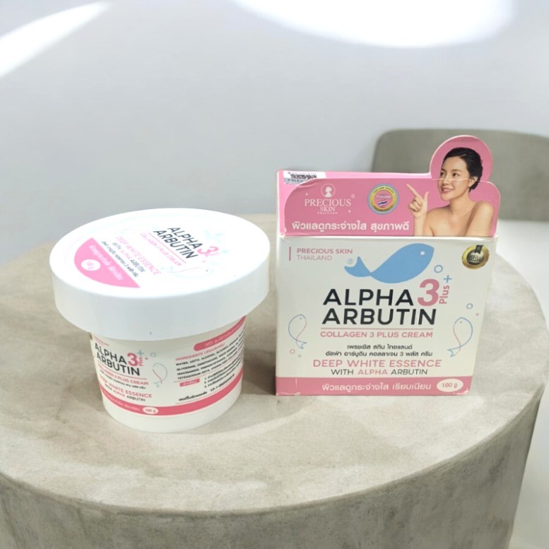 Kem Body Alpha Abutin Collagen 3 Plus Cream Precious Skin ThaiLand 100g [Chính Hãng] sẵn