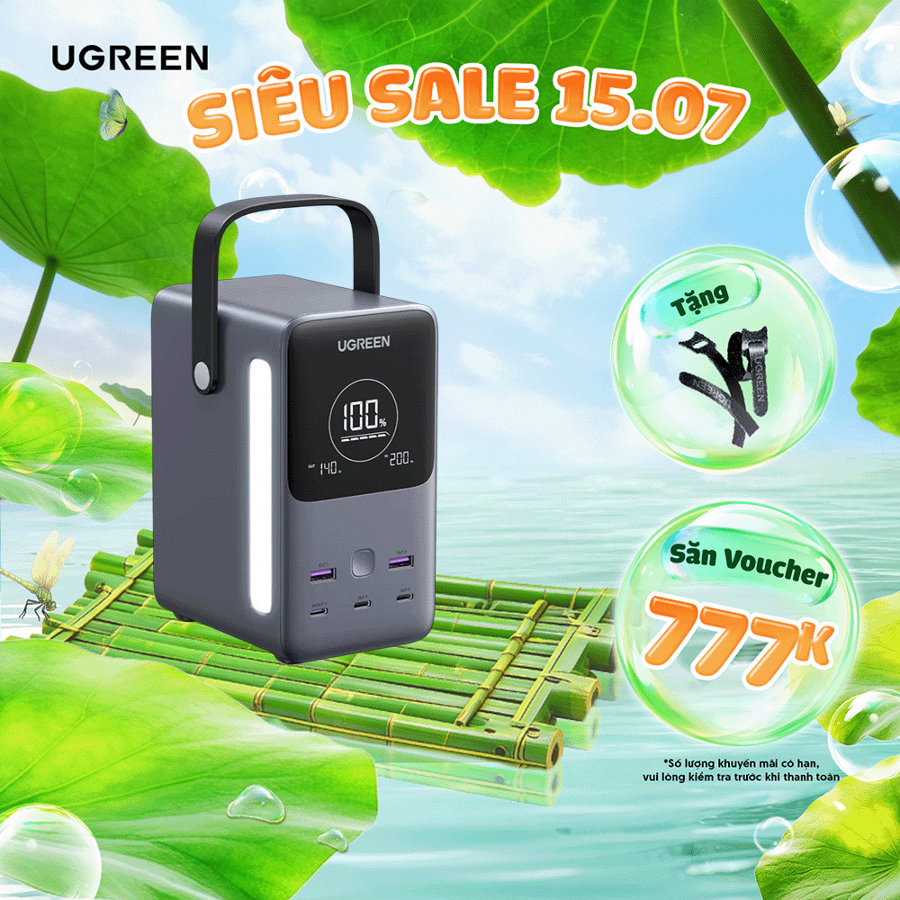 Trạm sạc UGREEN 65W-300W CD268/PB770 | Sạc nhanh 5-7 cổng | Công nghệ GaN II |  Bảo hành 18 tháng 1 