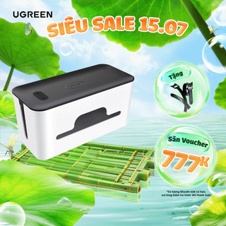Hộp nhựa đựng ổ cắm điện ugreen lp110 sắp xếpgọn gàng | bảo vệ an toàn | nhựa abs siêu bền và chống cháy 30397 30398