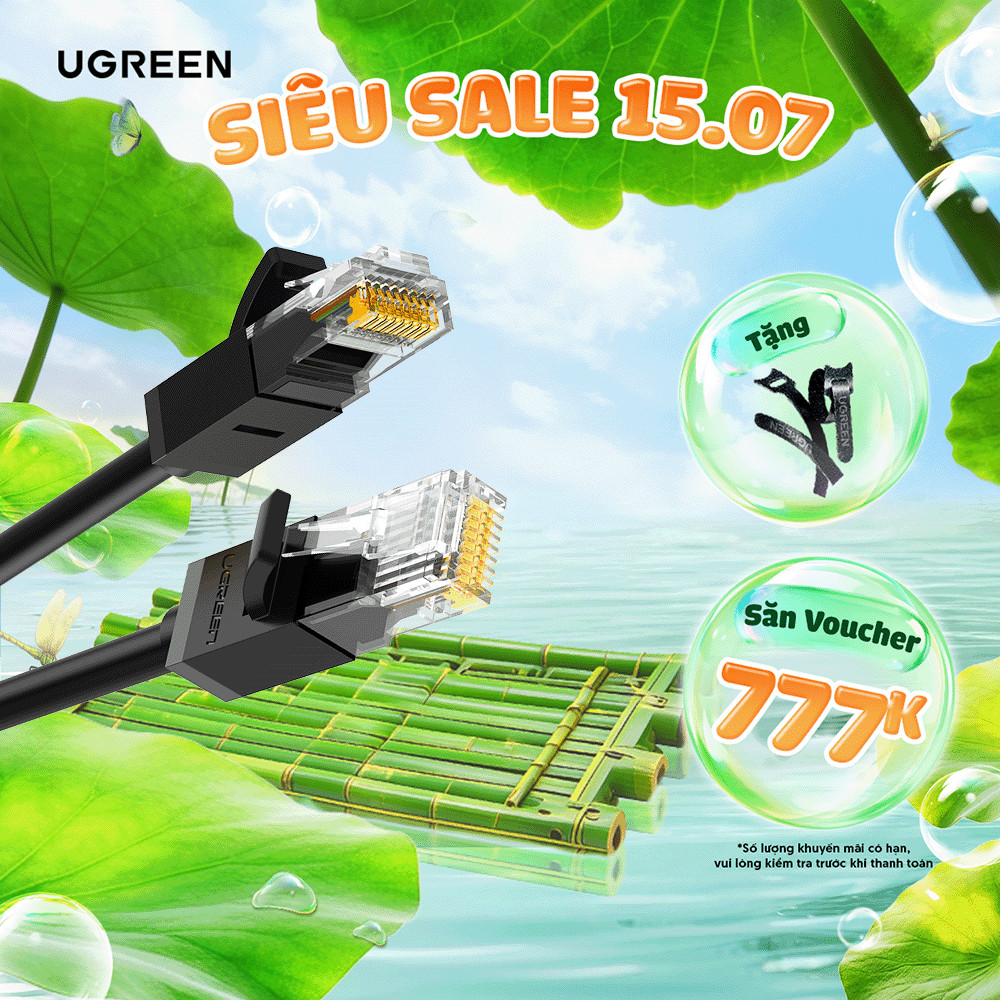 Cáp mạng UGREEN NW102 | Mạng RJ45 | Bảo hành 18 tháng
