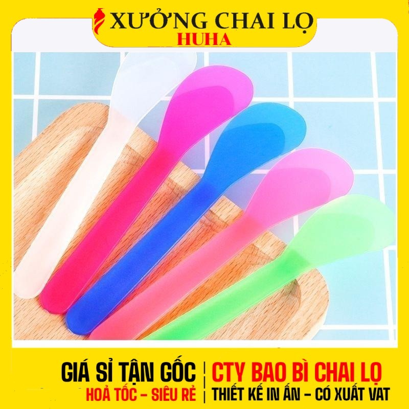 [COMBO 50 CÁI] Que Nhựa Múc Kem Spa ❣️ Dụng Cụ Chuyên Dùng Trong Thẩm Mỹ, Mỹ Phẩm