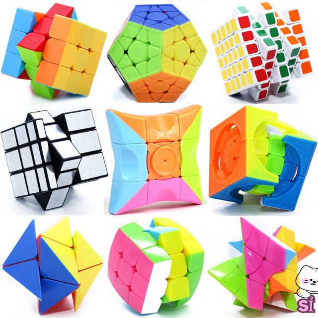 Rubik Meilong/Qiyi cao cấp 2x2-7x7, 2x3, Skewb, Dino, Pyraminx, Megaminx xoay trơn mượt