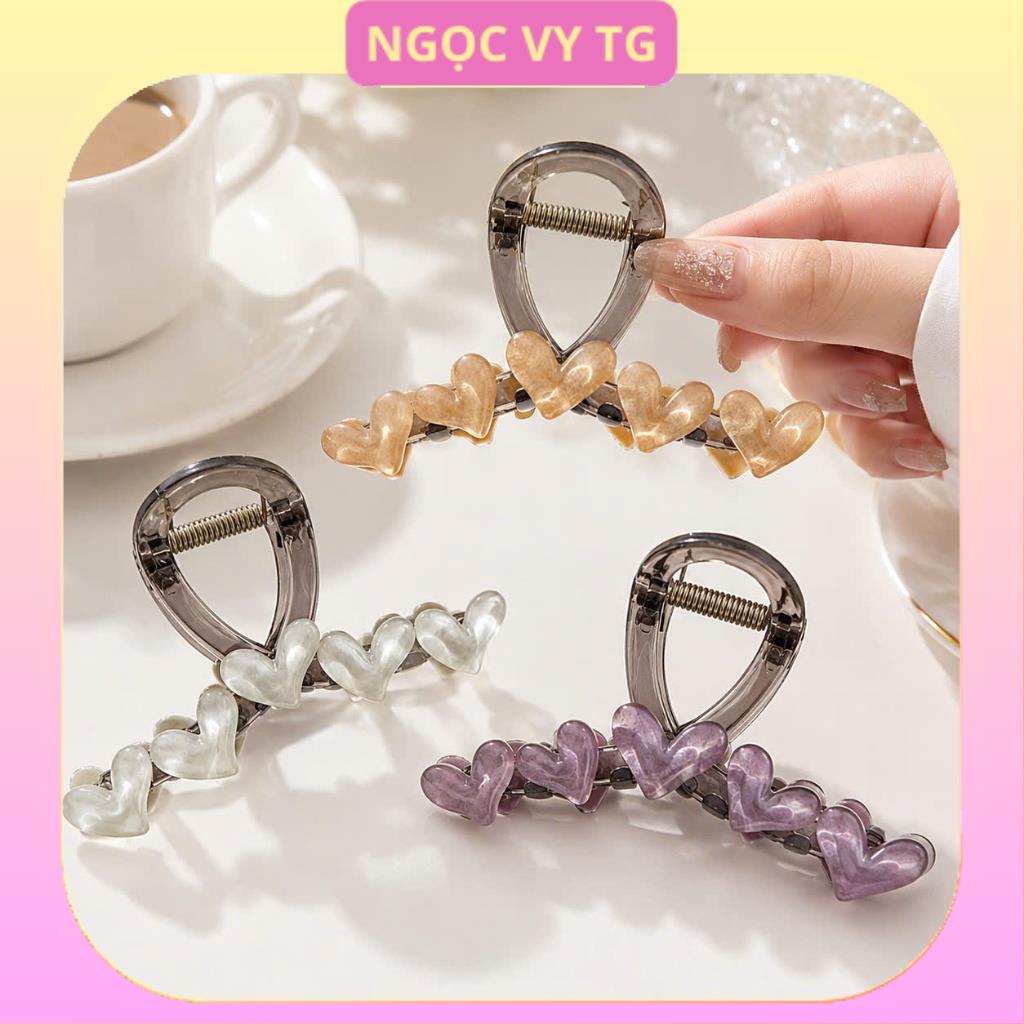 (Combo 3c) Kẹp tóc hình trái tim phiên bản Hàn Quốc NGOCVYTG