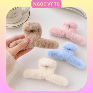 ((Combo 4c) Kẹp tóc lông thỏ phong cách Hàn Quốc NGOCVYTG