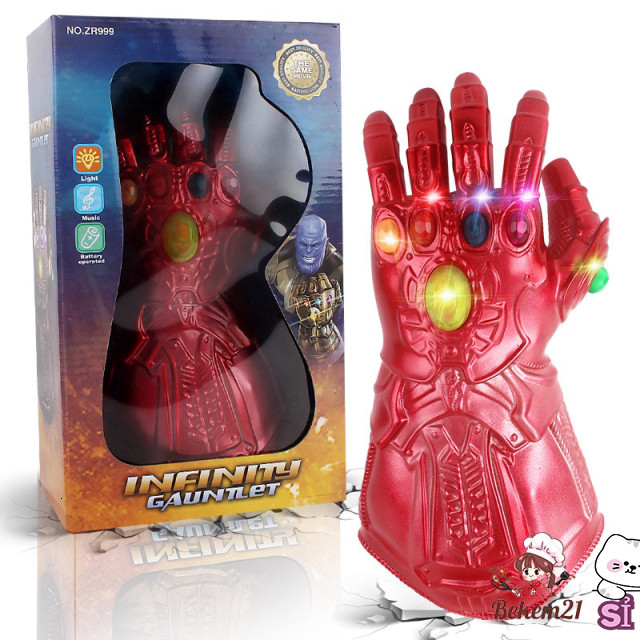Găng tay Thanos Infinity Gauntlet Dây đeo Đèn LED Nhạc Nghi thức