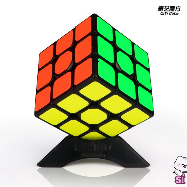 Khối Lập Phương Rubik Qiyi 3x3 Rubik 3 Tầng Cứng Chất Khối 3x3 Bằng Bạc Cao Cấp