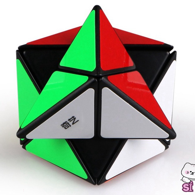 Rubik biến thể QiYi Dino Cube Qiyi X Dino Skewb Magic Cube viền đen