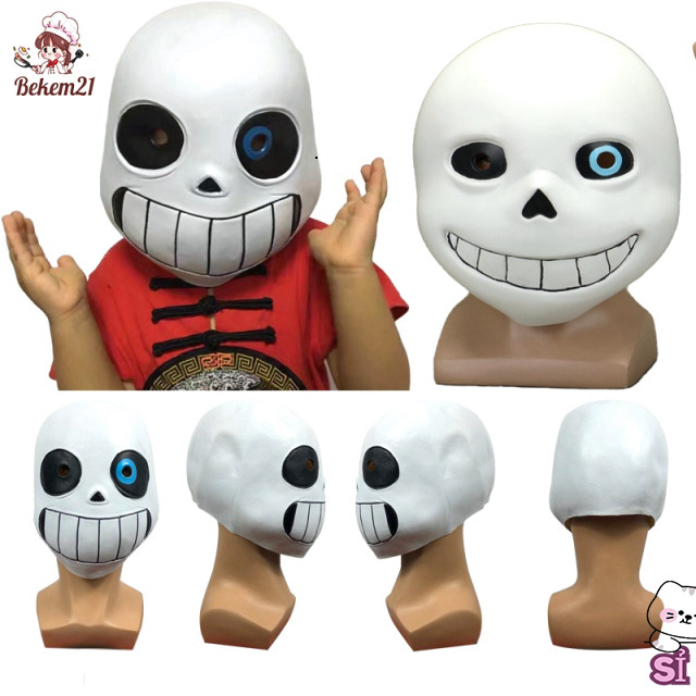 Mặt Nạ Papyrus Sans Hóa Trang Halloween, Mặt Nạ Trùm Đầu Game Legend of the Sans