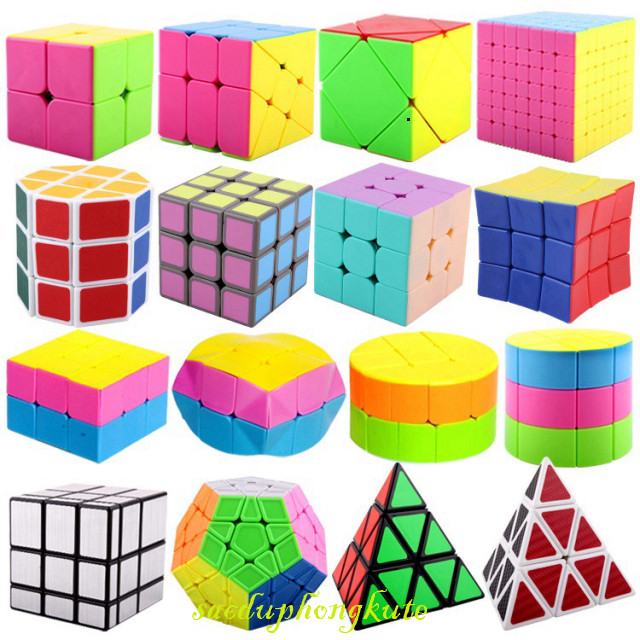 Rubik 2x2, 3x3, 4x4, 5x5, Megaminx,Pyraminx,Skewb, Mirror, Square-1,Mastermorphix-Trọn Bộ Rubik Biến