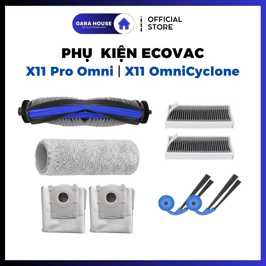 [Combo] Dành cho robot hút bụi X11 Pro Omni - X11 OmniCyclone _ Phụ kiện OEM