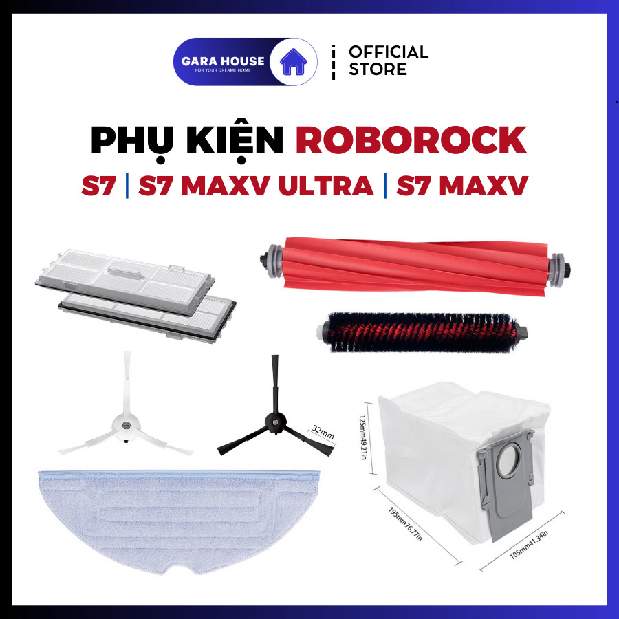 Phụ kiện Robot hút bụi Roborock S7 S7 MaxV S7 MaxV Ultra G10 G10S G10S Pro G10S Pure G10S Plus .
